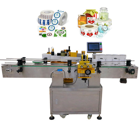 Stroj na značení kulatých lahví na výrobu lahví Automatické zařízení na štítky Ruční štítkovací stroj na štítky na plastové skleněné lahve 