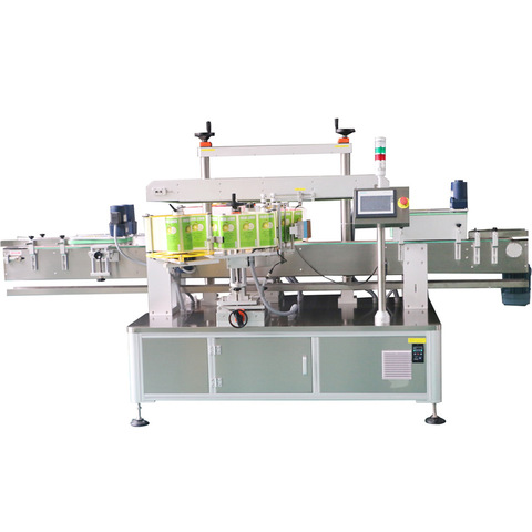 Automatický vodorovný etiketovací stroj Mt-220, etiketovací stroj na plastové sáčky, kartony a lahve 