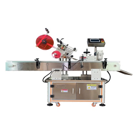 Automatický štítkovací stroj s plochým a horním povrchem pro denní výrobky 