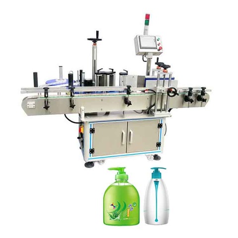 PLC Control Vysoce kvalitní stolní automatický stroj na označování štítků na lahve s oválnou lahví z minerální vody 