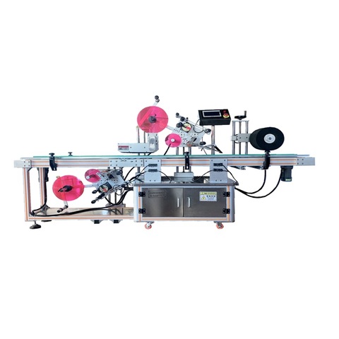 Stolní ruční poloautomatický stroj na označování plochých ploch pro pytle na lahve s plochými nálepkami 