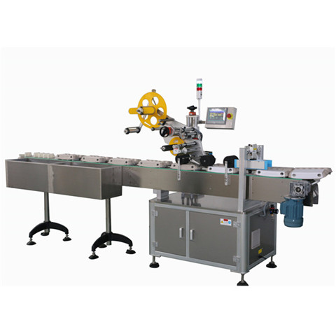 Stolní poloautomatický skleněný kulatý stroj na plnění lahví Etiketovací stroj Etiketovací stroj Balicí stroj s tiskárnou 