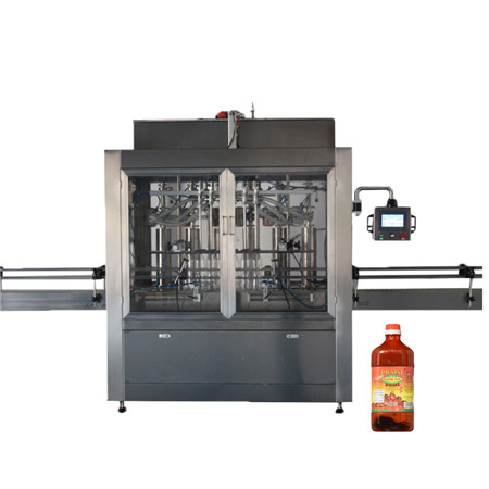 Automatický plnicí a uzavírací stroj na lahve na jedlý olej se 4 hlavami a nápojovým automatem s pásovým dopravníkem (YT4T-4G1000 a CDX-1) 