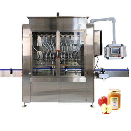 Plnicí stroj s časovým údajem průtoku salátového oleje s automatickým lineárním napínáním 