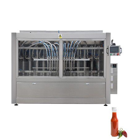 Zařízení pro automatické plnění viskózních kapalných pístů Kompletní balicí stroj na plnění lahví detergentu pro ruční dezinfekci / rajčatovou pastu / alkoholový gel / jedlý olej 