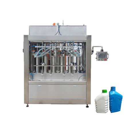 Automatický stroj na plnění a uzavírání lahví s gelovým dezinfekčním prostředkem na alkohol 